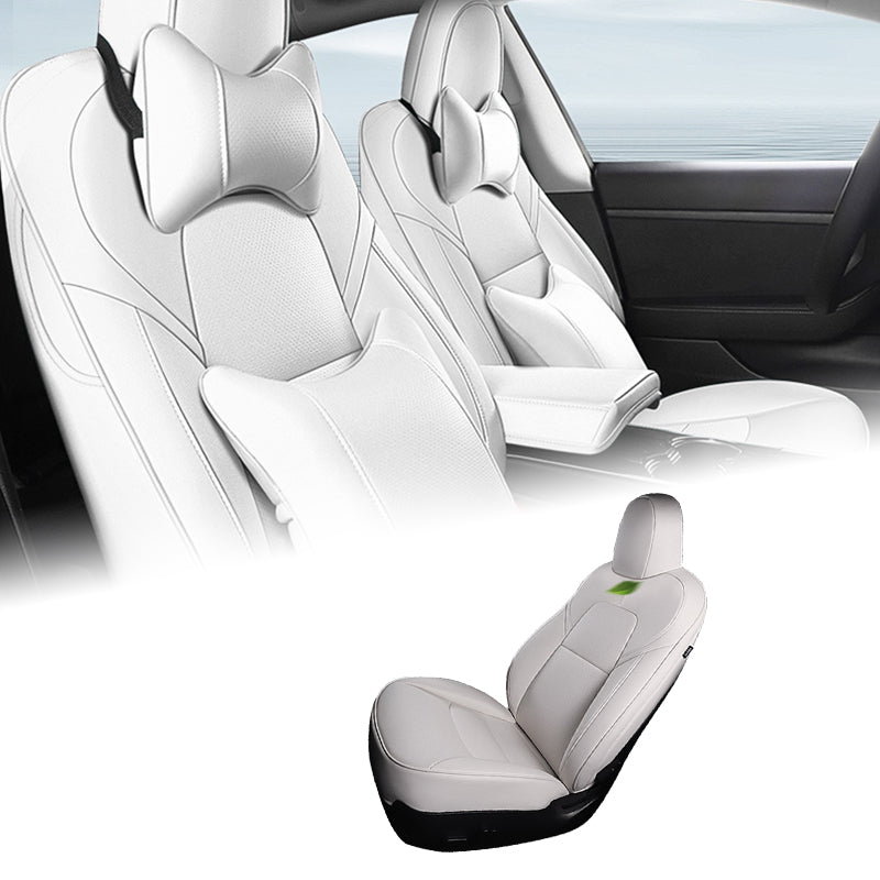 Tesal Model 3 Leather Seat Covers Full Set Seat Protector Covers