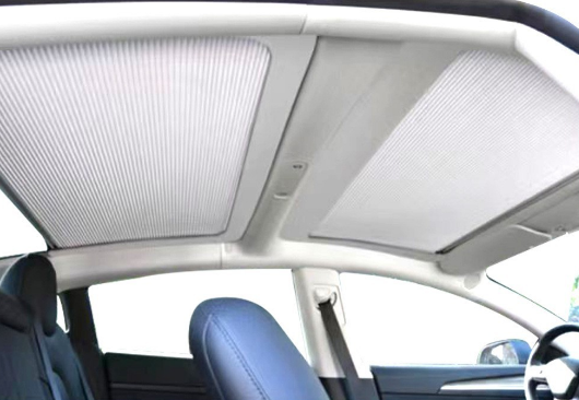 Model 3 Roof Skylight Roll Style Sunshade Magnetic For Tesla Model 3 2018-2023
