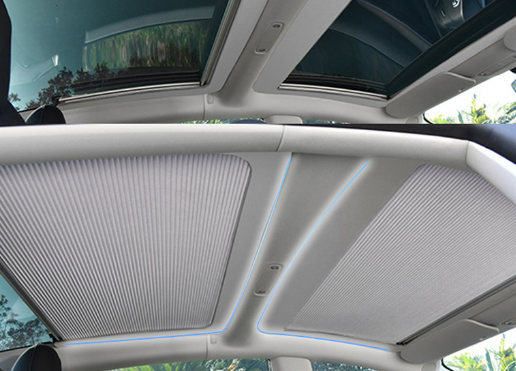 Model 3 Roof Skylight Roll Style Sunshade Magnetic For Tesla Model 3 2018-2023