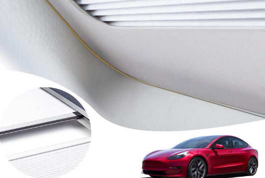 Model 3 Roof Skylight Roll Style Sunshade Magnetic For Tesla Model 3 2018-2023