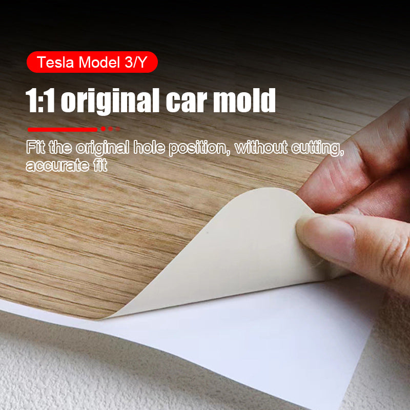 Tesla Model 3 Model Y Center Console Decoration Wooden