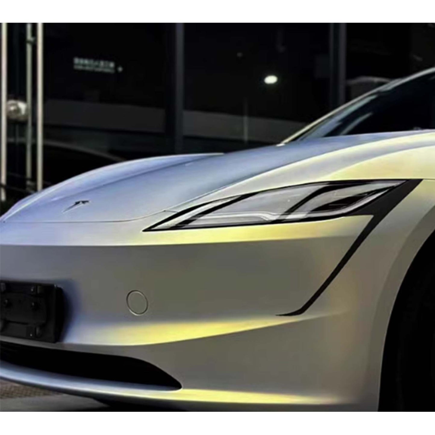 Tesla Model 3 Highland Headlight Eyebrow Decor Sticker