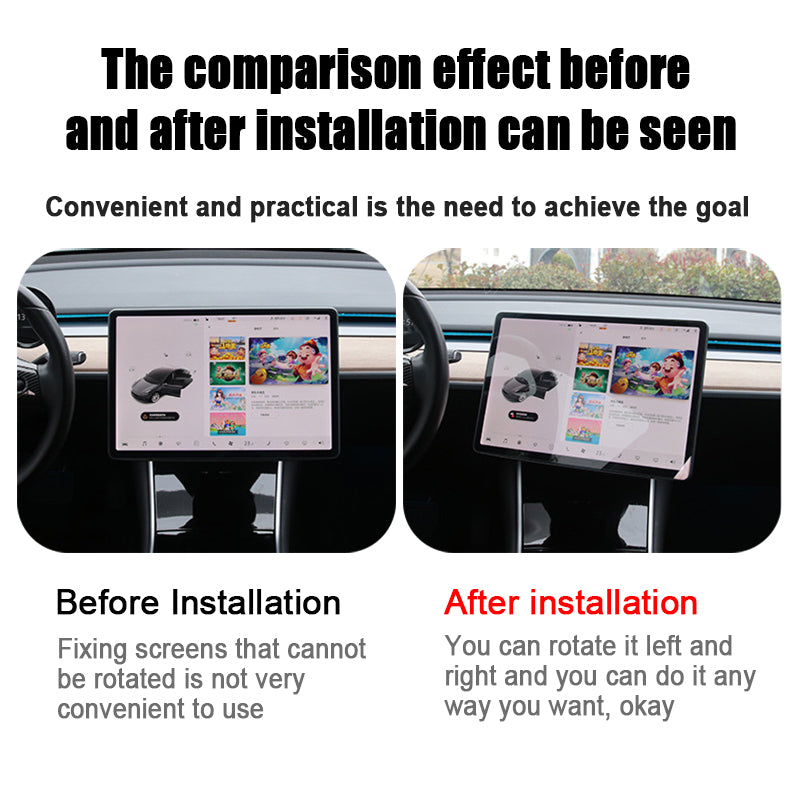 Tesla Model 3 Model Y Swivel 360 Rotation Adjustment Center Console Screen Rotating Bracket