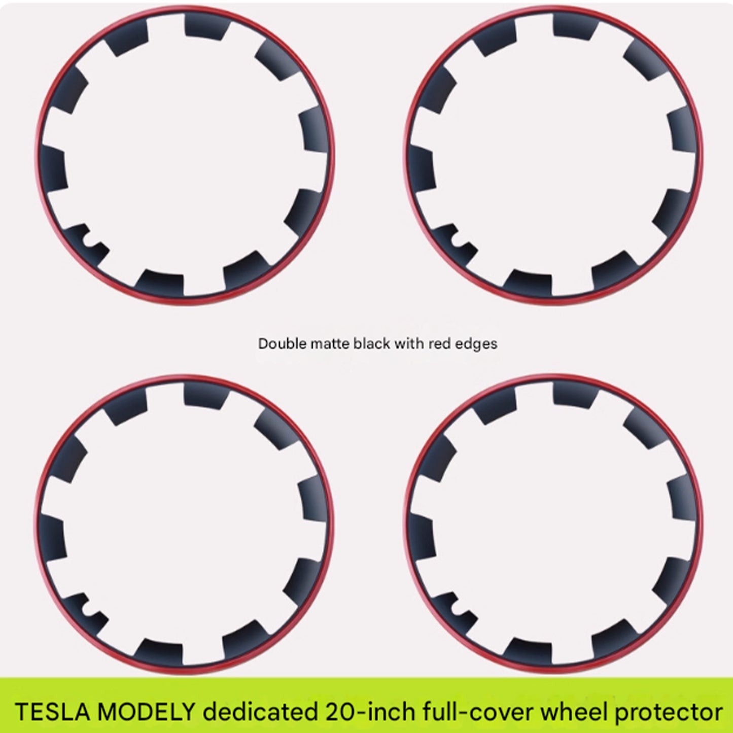Tesla Model Y 20-21 inch Rim Protector Wheel Rim Wheel Protector 4Pcs ABS