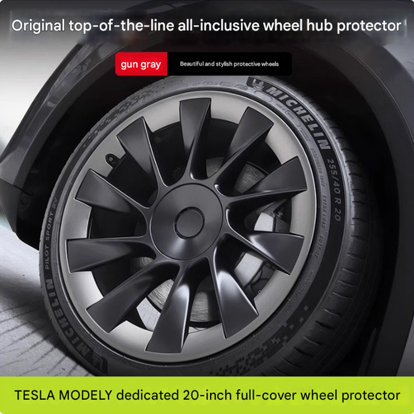 Tesla Model Y 20-21 inch Rim Protector Wheel Rim Wheel Protector 4Pcs ABS