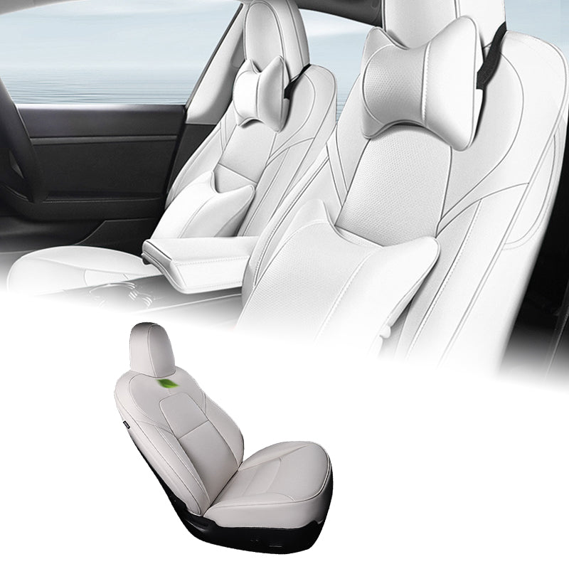 Tesal Model 3 Leather Seat Covers Full Set Seat Protector Covers
