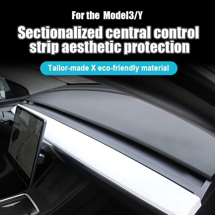 Tesla Model 3 Model Y Dashboard Cover Trim and Door Cover trim Matte White