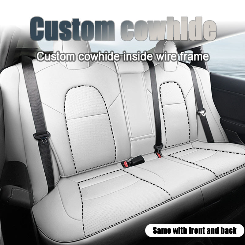 Tesal Model 3 Leather Seat Covers Full Set Seat Protector Covers
