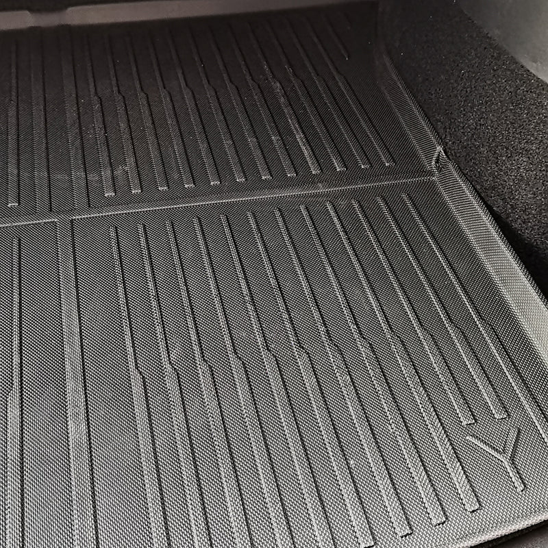 Tesla Model Y 2020-2023 Frunk Trunk Tool Box Back seat cover mat 3pcsTPE XPE All-weather 3D Mats