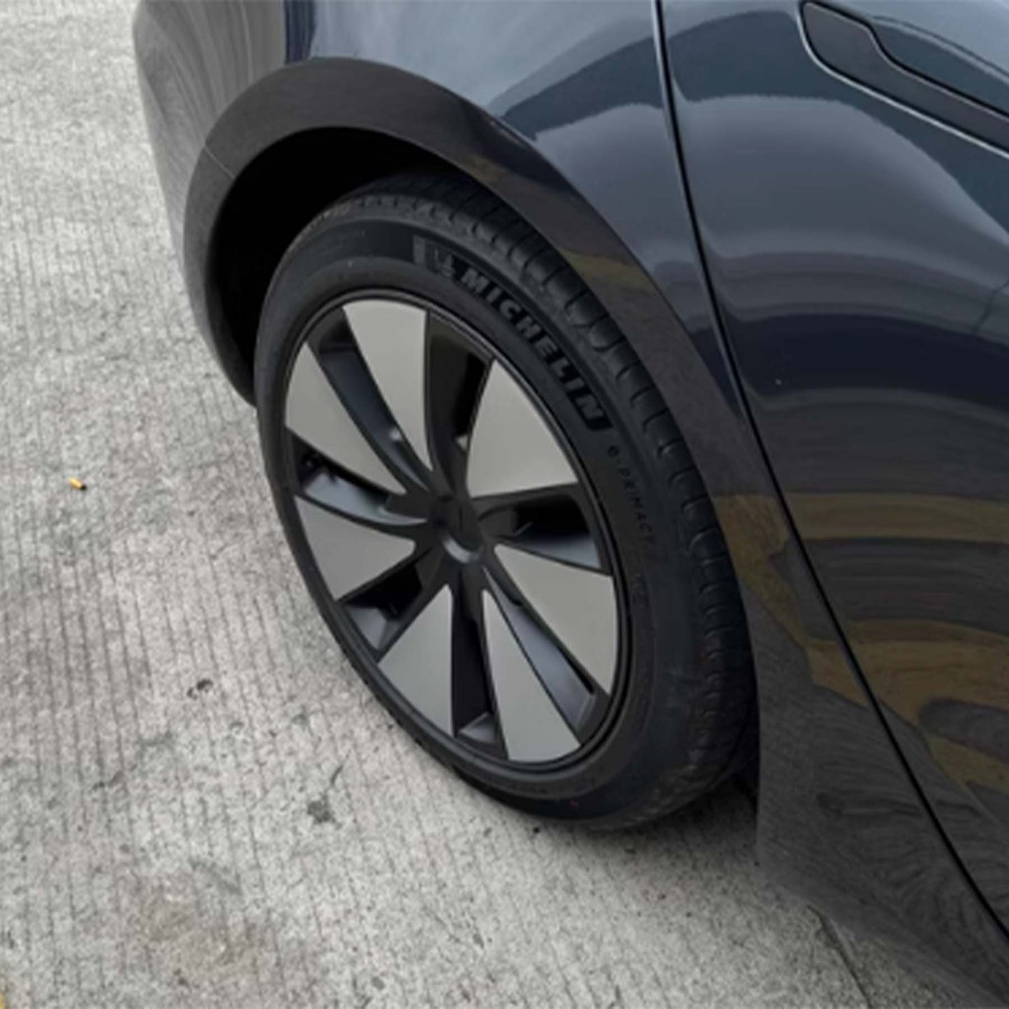 Tesla Model 3 Highland 18inch rims sticker Matte sliver