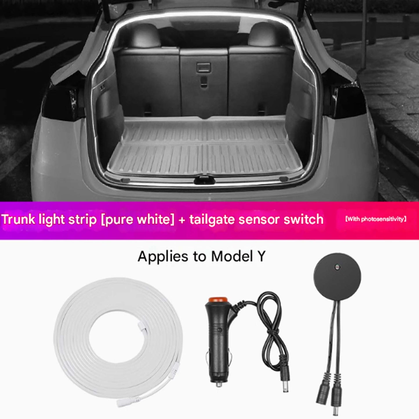 Tesla Model Y Trunk light Auto ON/OFF