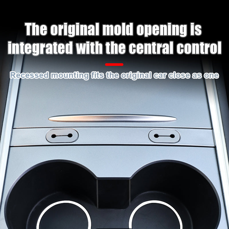 Tesla Model 3 and Y Central Charging Data Cable Hole Hub Storage Threading Box Primary Colors