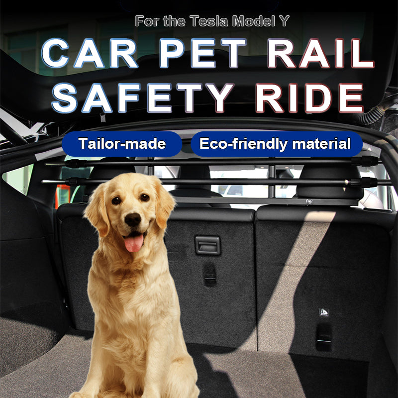 Tesla Model Y Dog Barrier Trunk Pet Fence Gate for Cargo Area Heavy-Duty Safety Dogs Car Travel