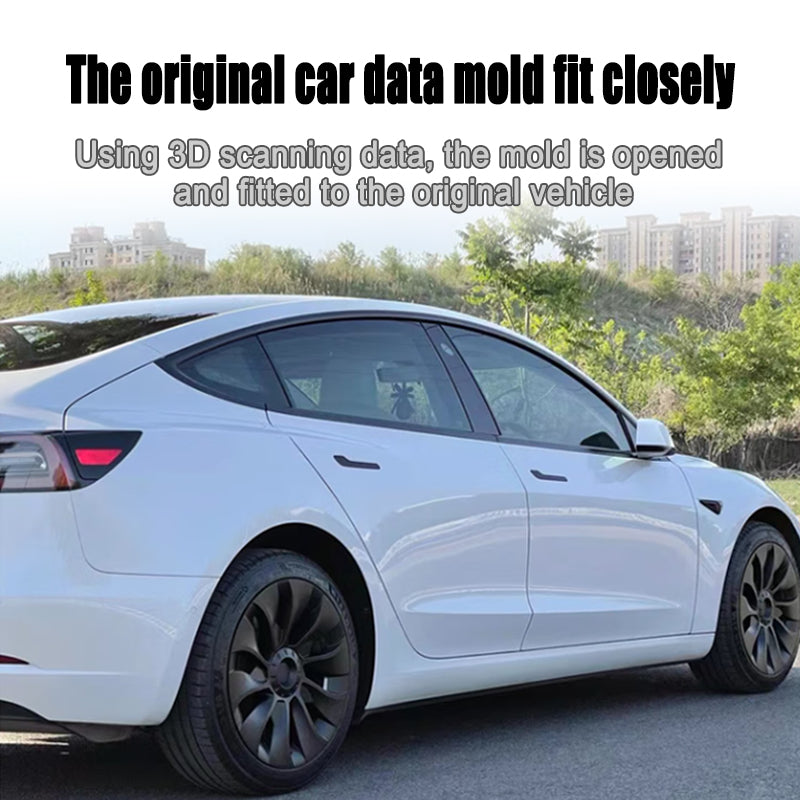 Tesla Model 3 Matte Black Rims Cover 18inch 4PCS/Set Full Cover Protecting Hub