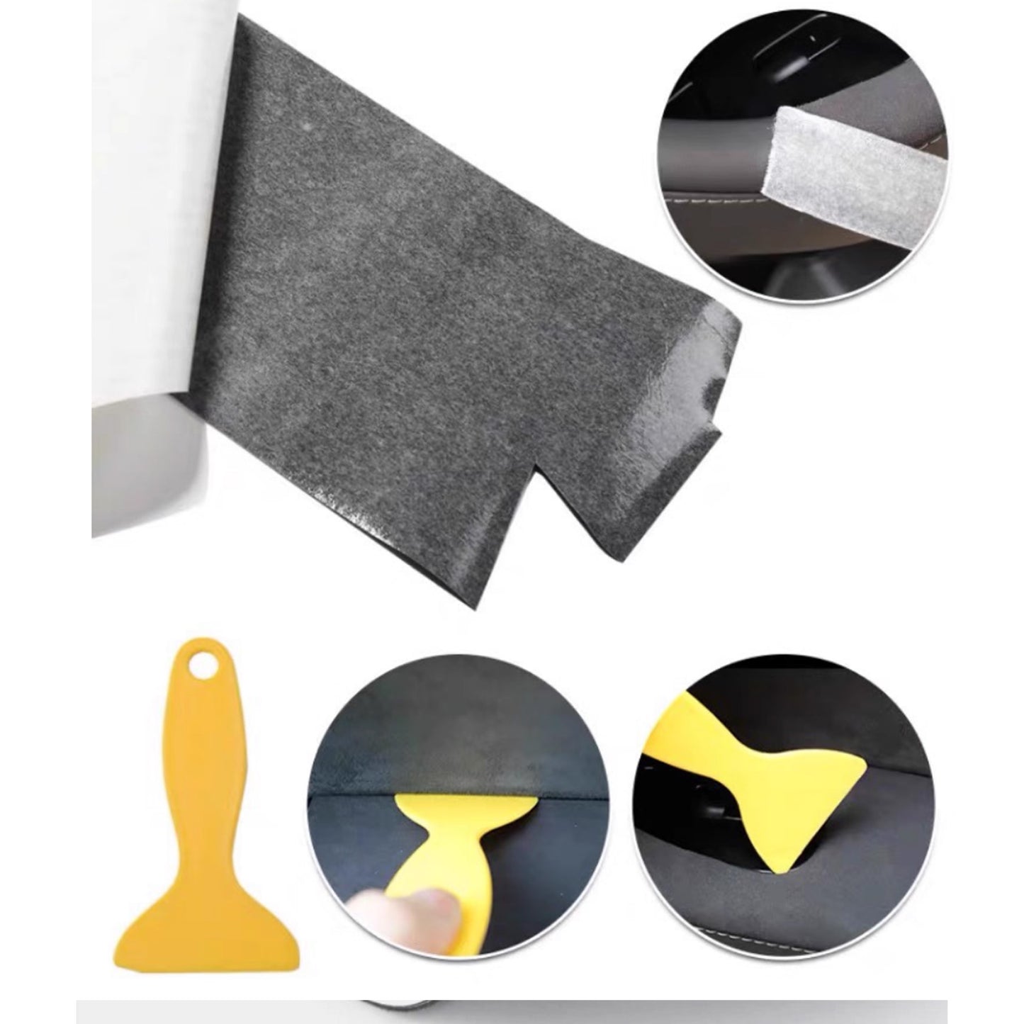 Tesla Model 3 Model Y Alcantara Dashboard Cover Wrap & Inner Front Door Trim Panel Armrest Cover