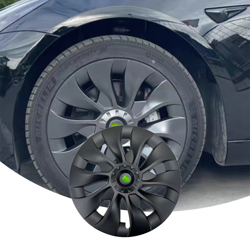 Tesla Model 3 Matte Black Rims Cover 18inch 4PCS/Set Full Cover Protecting Hub