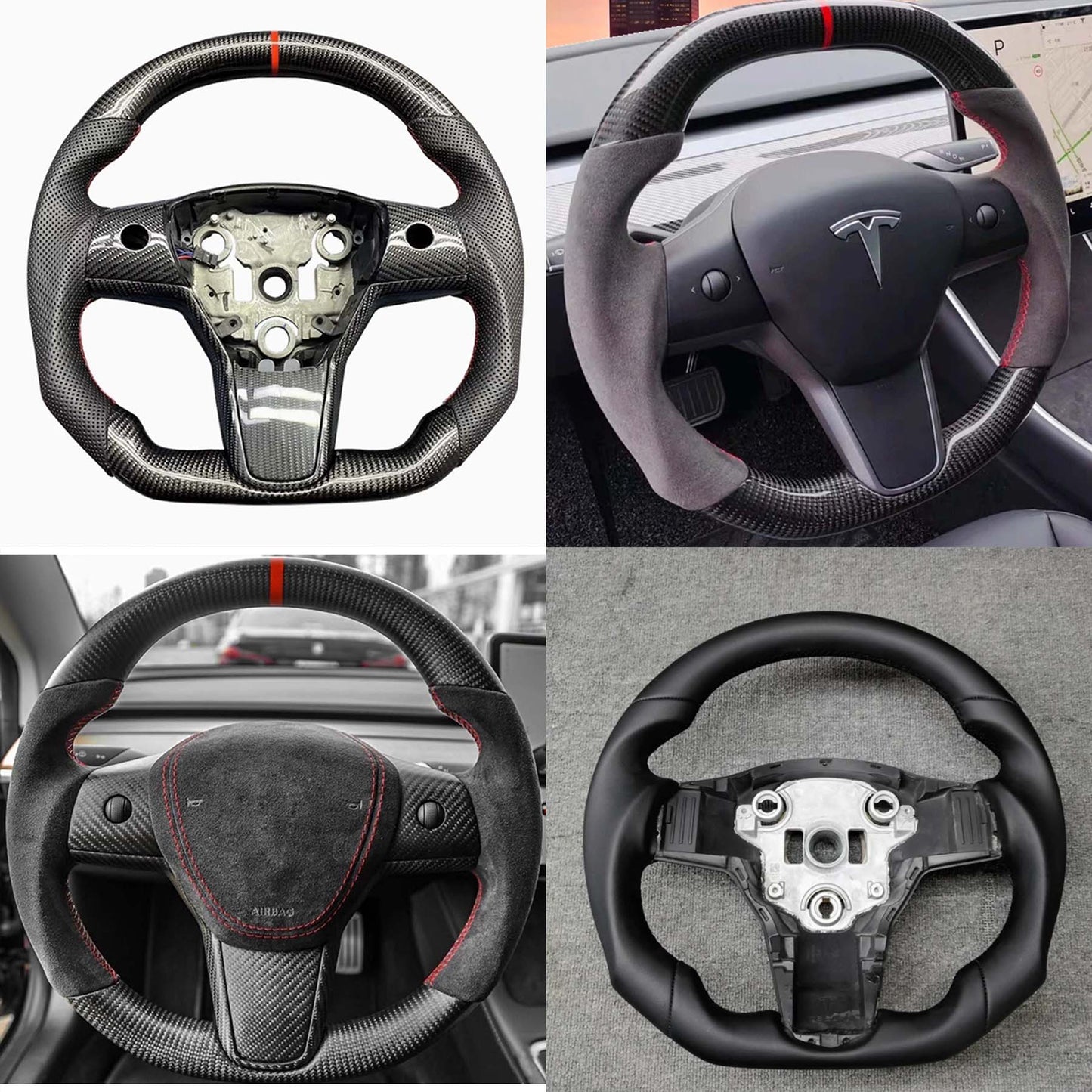 Premium Custom Real Carbon Fiber Steering wheel