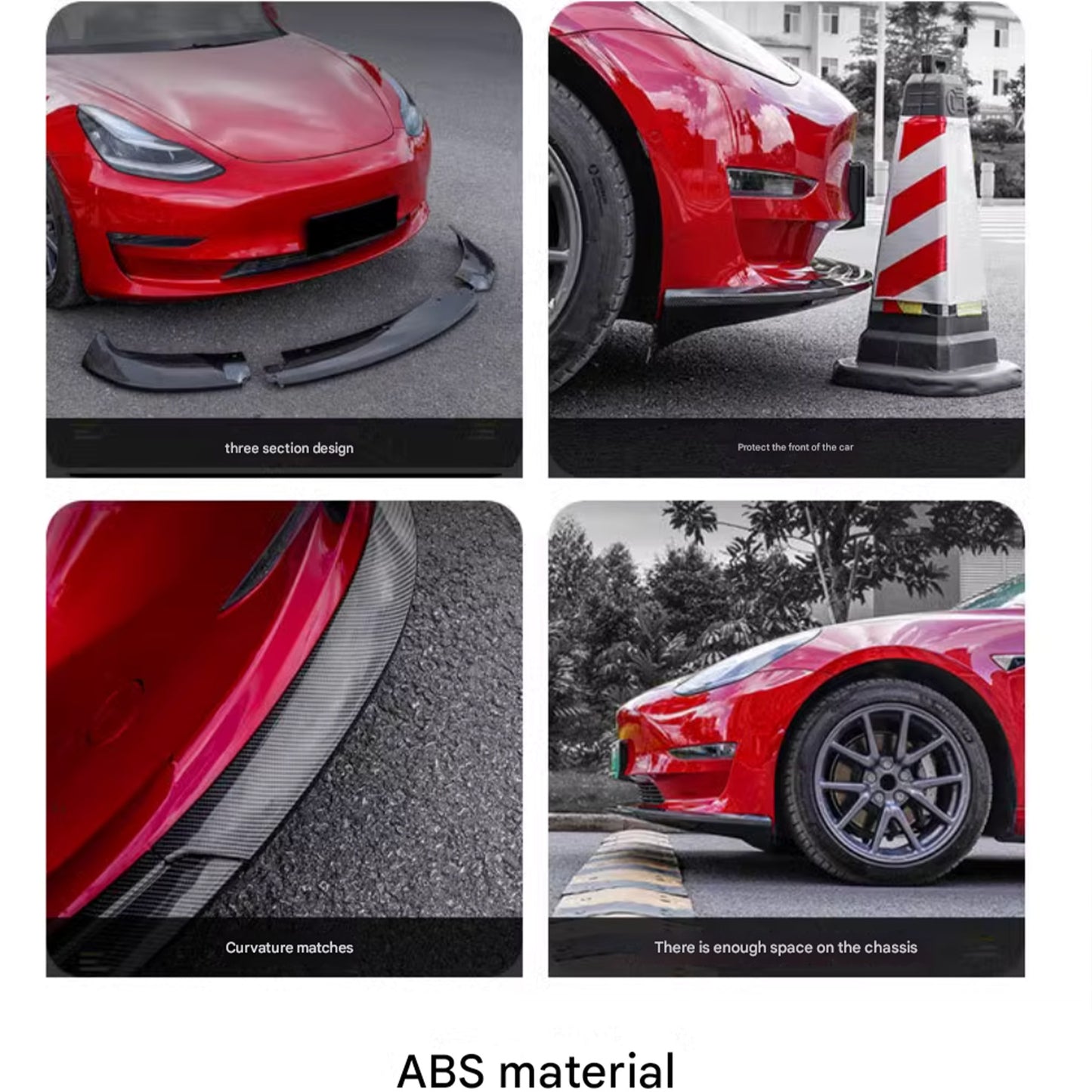 Model 3 Three-stage space front Spoiler