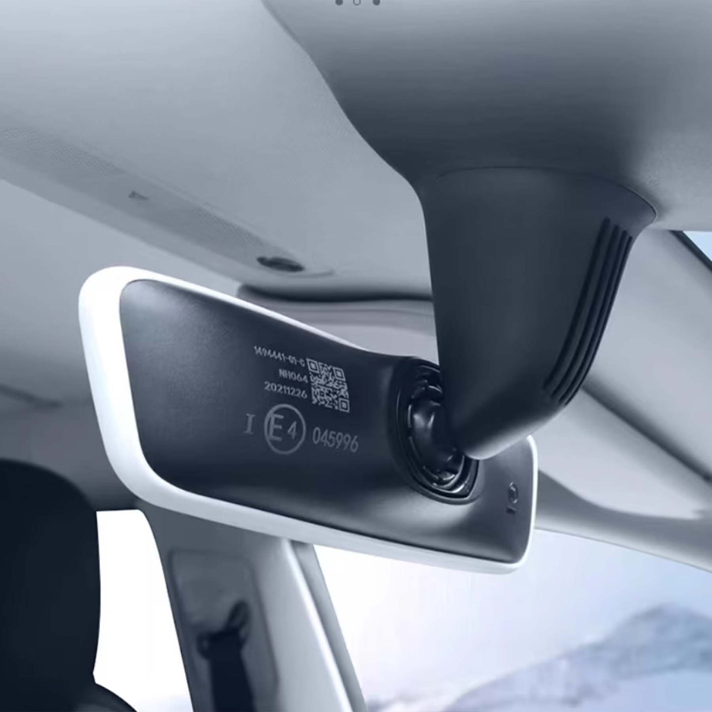 Tesla Model 3 Model Y Rear view mirror Silicone Frame Edge Protector White