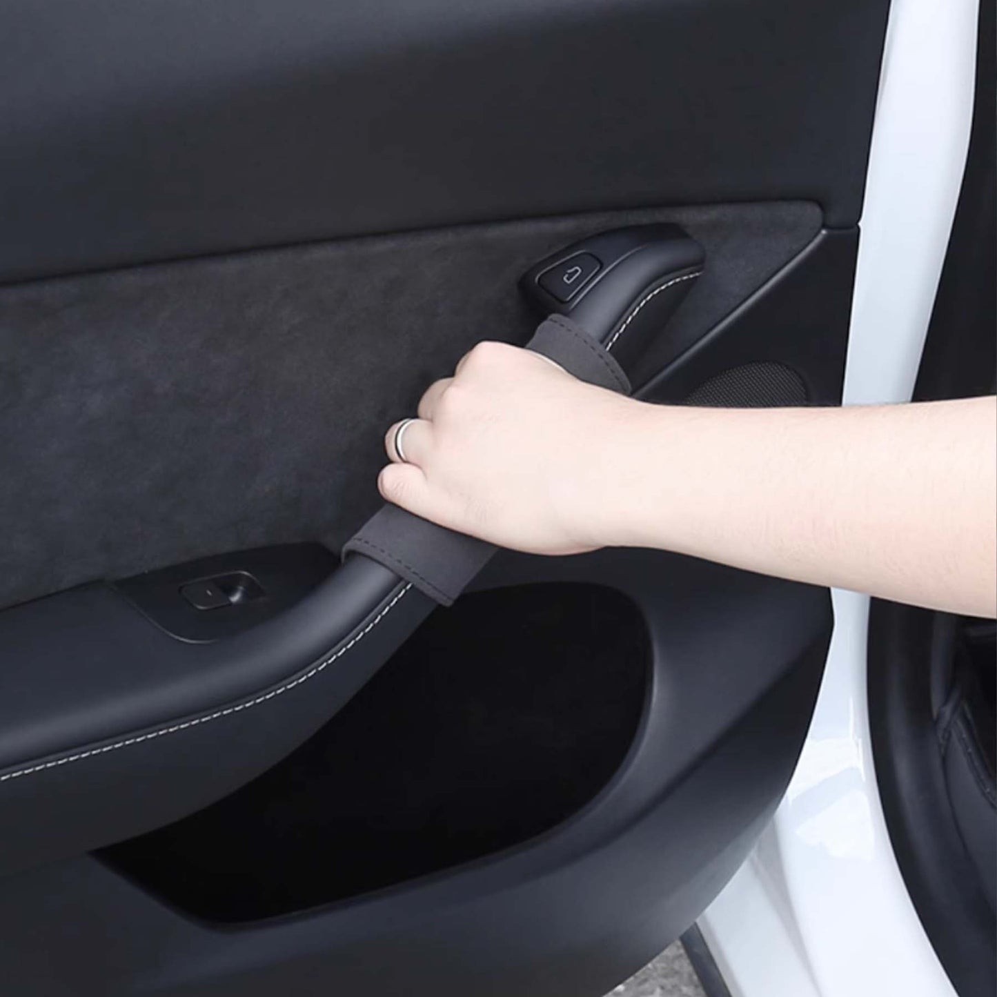 Tesla Model 3 Y Inner Door handle protective cover Alcantara 4PCS