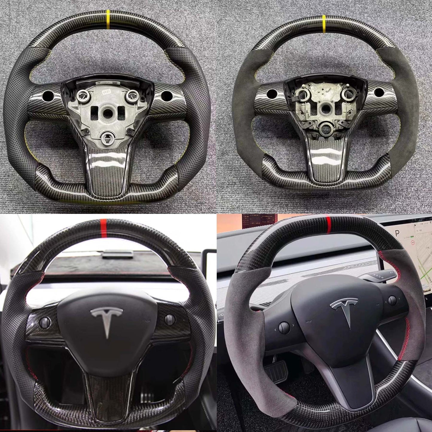 Premium Custom Real Carbon Fiber Steering wheel