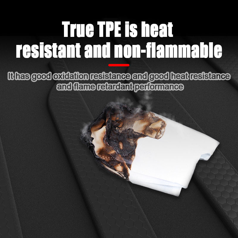 Tesla Model Y 2020-2023 Frunk Trunk Tool Box Back seat cover mat 3pcsTPE XPE All-weather 3D Mats