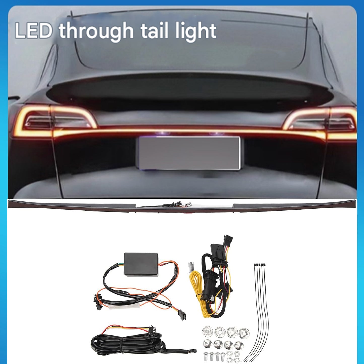 Model 3 Model Y Tailgate Light Bar with in store installation