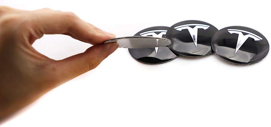 Tesla Wheel Centre Hub Caps Emblem Badge Sticker