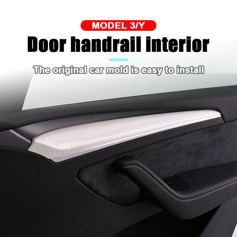 Tesla Model 3 Model Y Dashboard Cover Trim and Door Cover trim Matte White