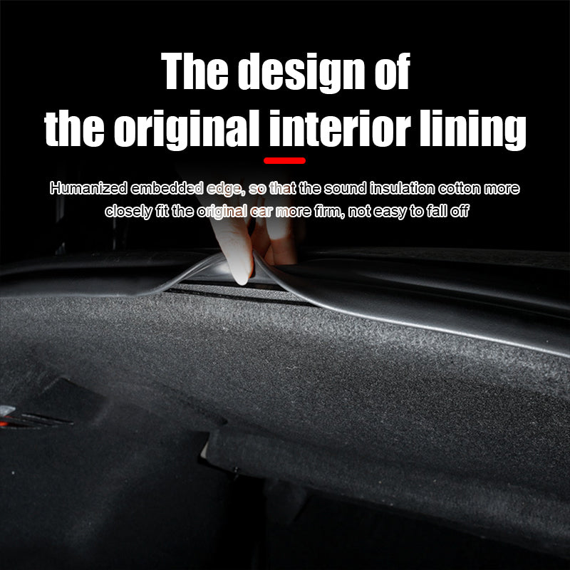 Tesla Model 3 Rear Trunk Soundproof Mats Noise Reduction Sound Deadening Protective Pad