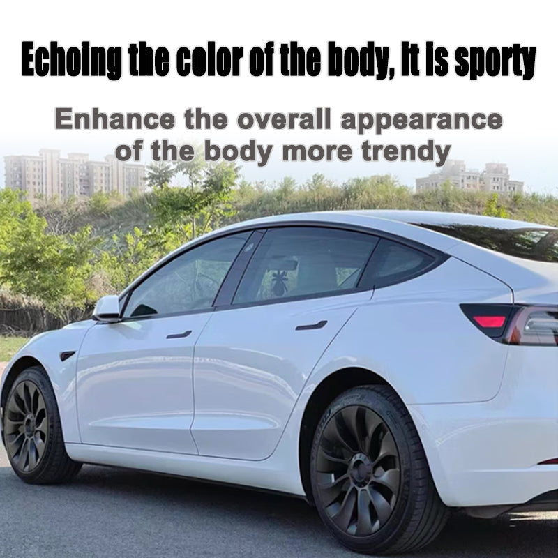 Tesla Model 3 Matte Black Rims Cover 18inch 4PCS/Set Full Cover Protecting Hub