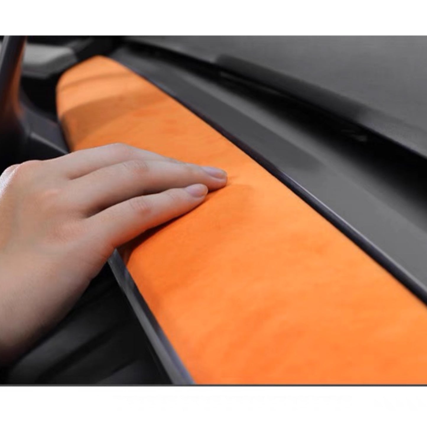 Tesla Model 3 Model Y Alcantara Dashboard Cover Wrap & Inner Front Door Trim Panel Armrest Cover