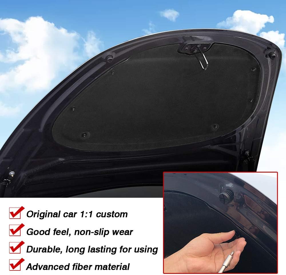 Tesla Model 3 Frunk Hood Soundproof Mats Noise Reduction Sound Deadening Protective Pad