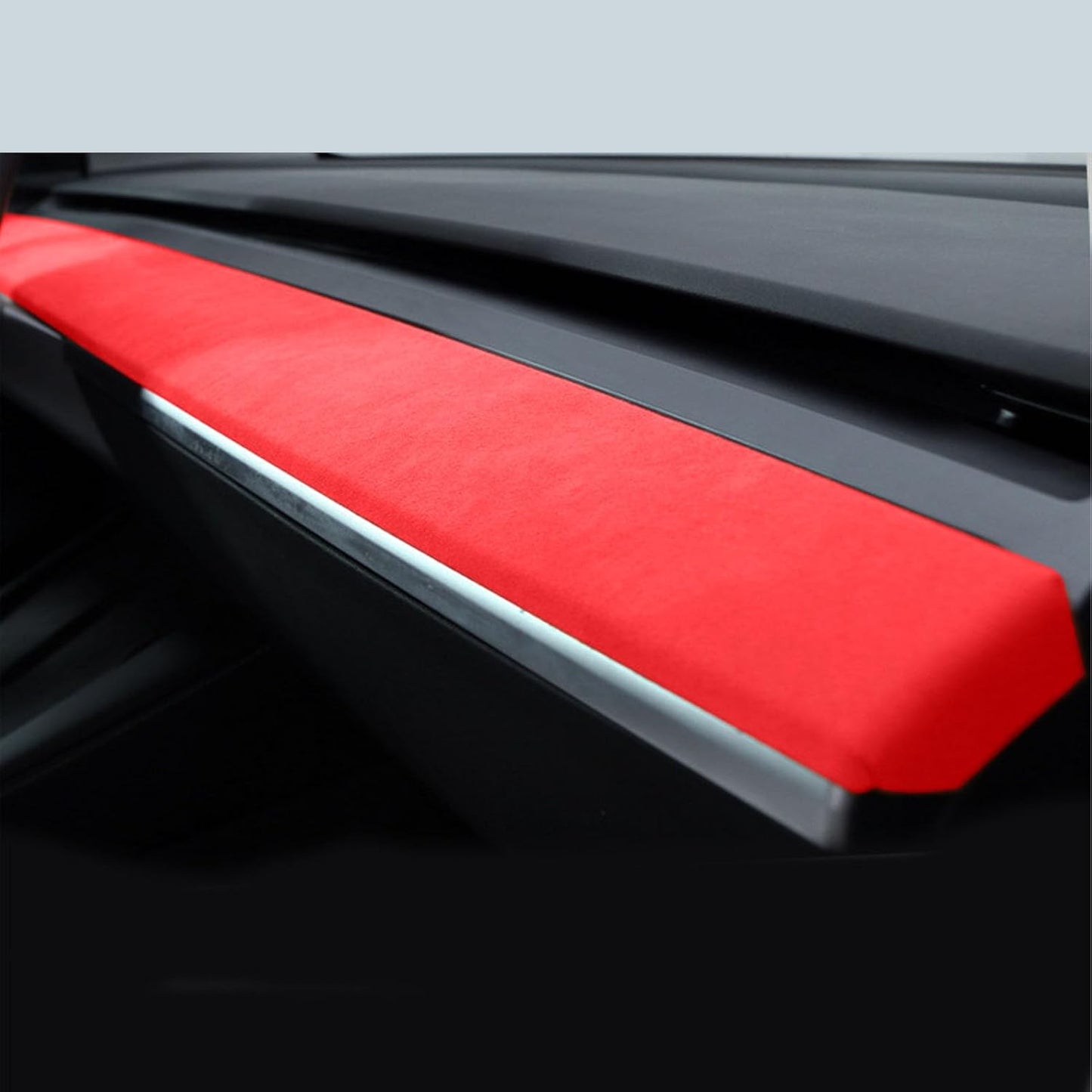 Tesla Model 3 Model Y Alcantara Dashboard Cover Wrap & Inner Front Door Trim Panel Armrest Cover