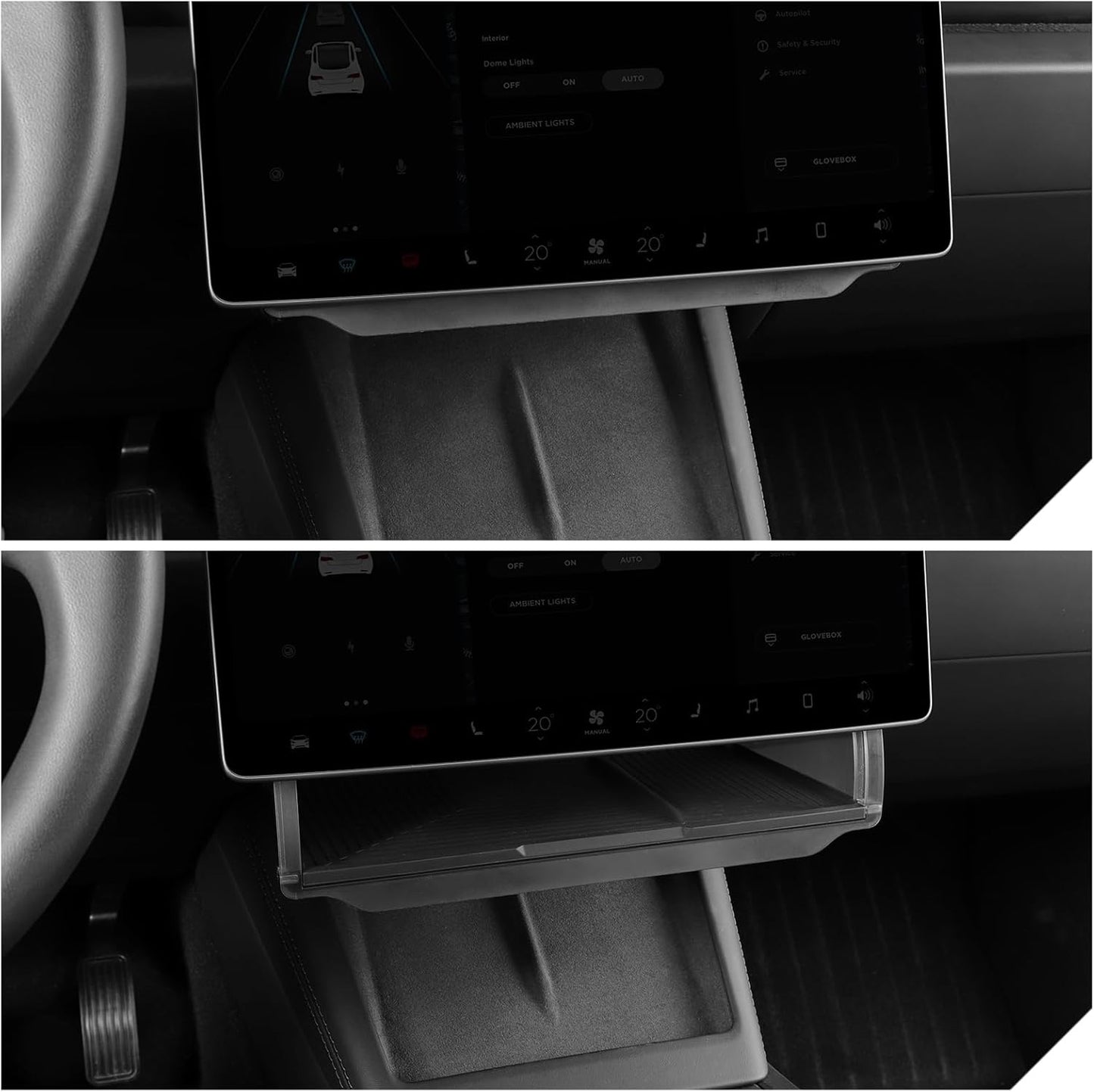 Tesla Model 3 Model Y Under Screen Storage