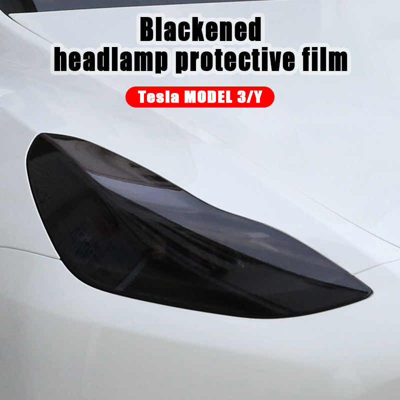 Model Y Model 3 Front Rear light PPF Pre Cut Smoke Tint