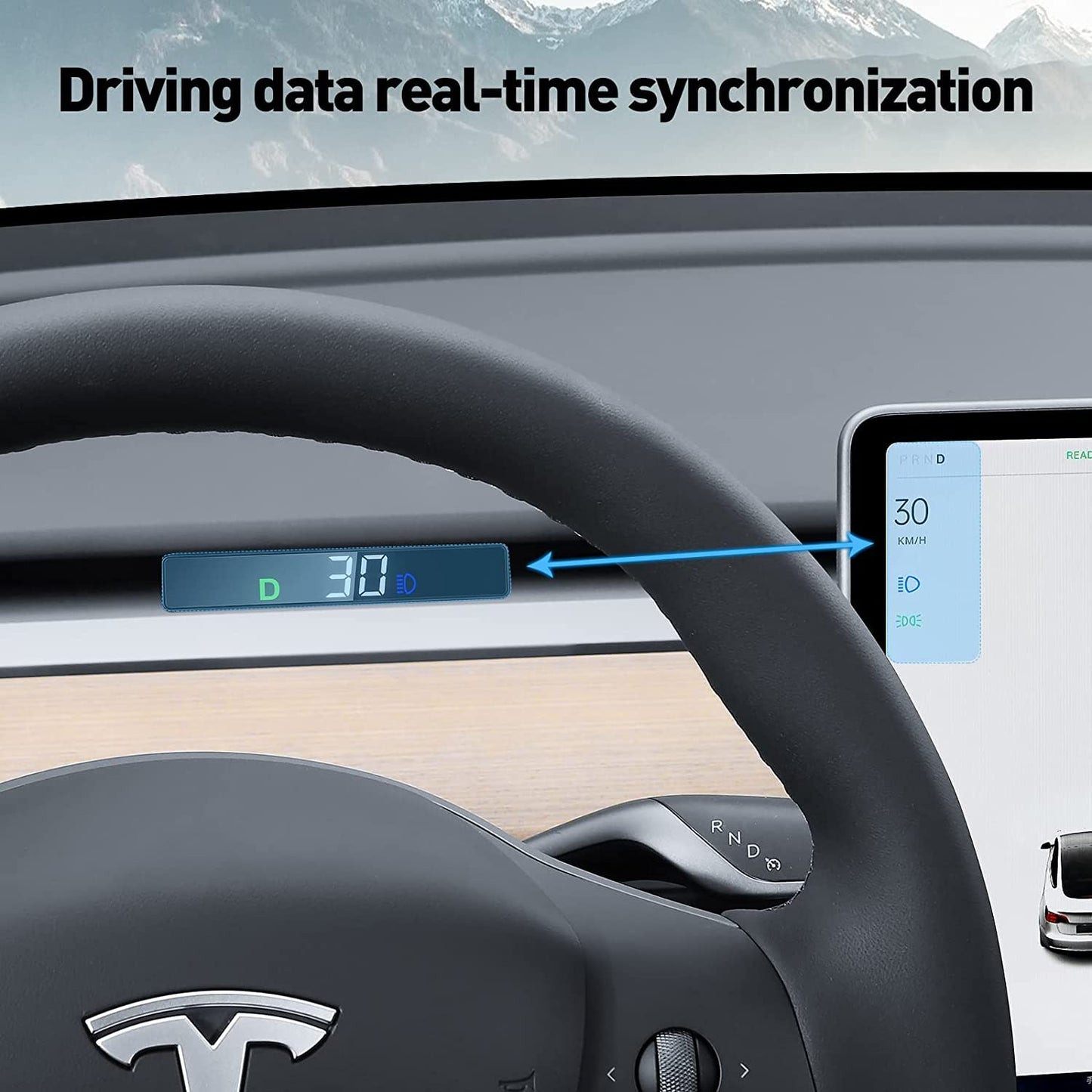 Tesla Model 3 Model Y 2020 -2023 HUD Head Up Display LCD Digital Speedometer
