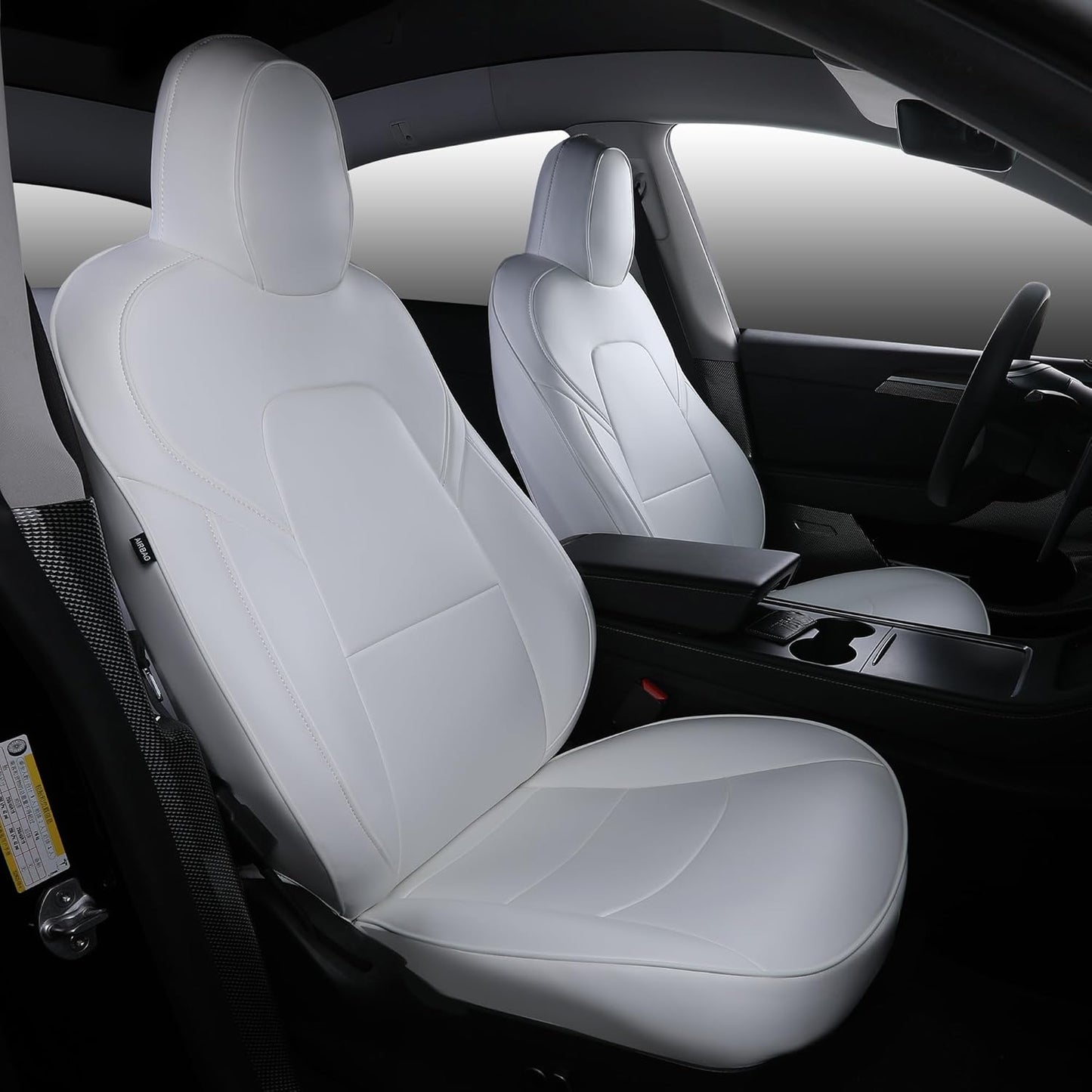 Tesla Model Y Leather Seat Covers Full Set Seat Protector Covers