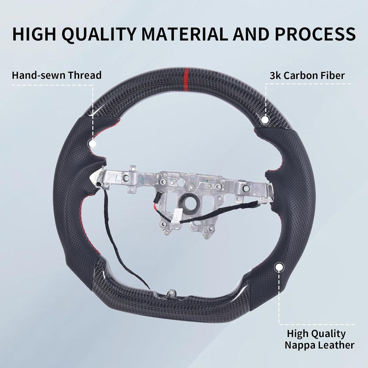 Model 3 HL Model Y JP Glossy Rear Carbon Fiber Steering Wheel Replacement with heated function