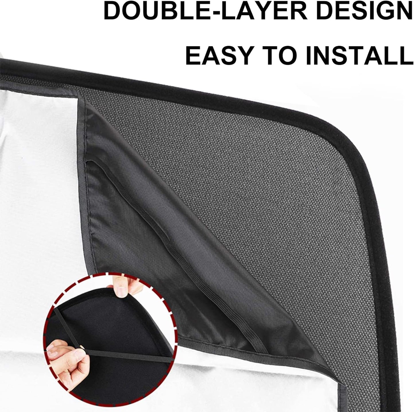 Tesla Model Y Glass Roof Sunshade Heat Insulation White 2020-2024