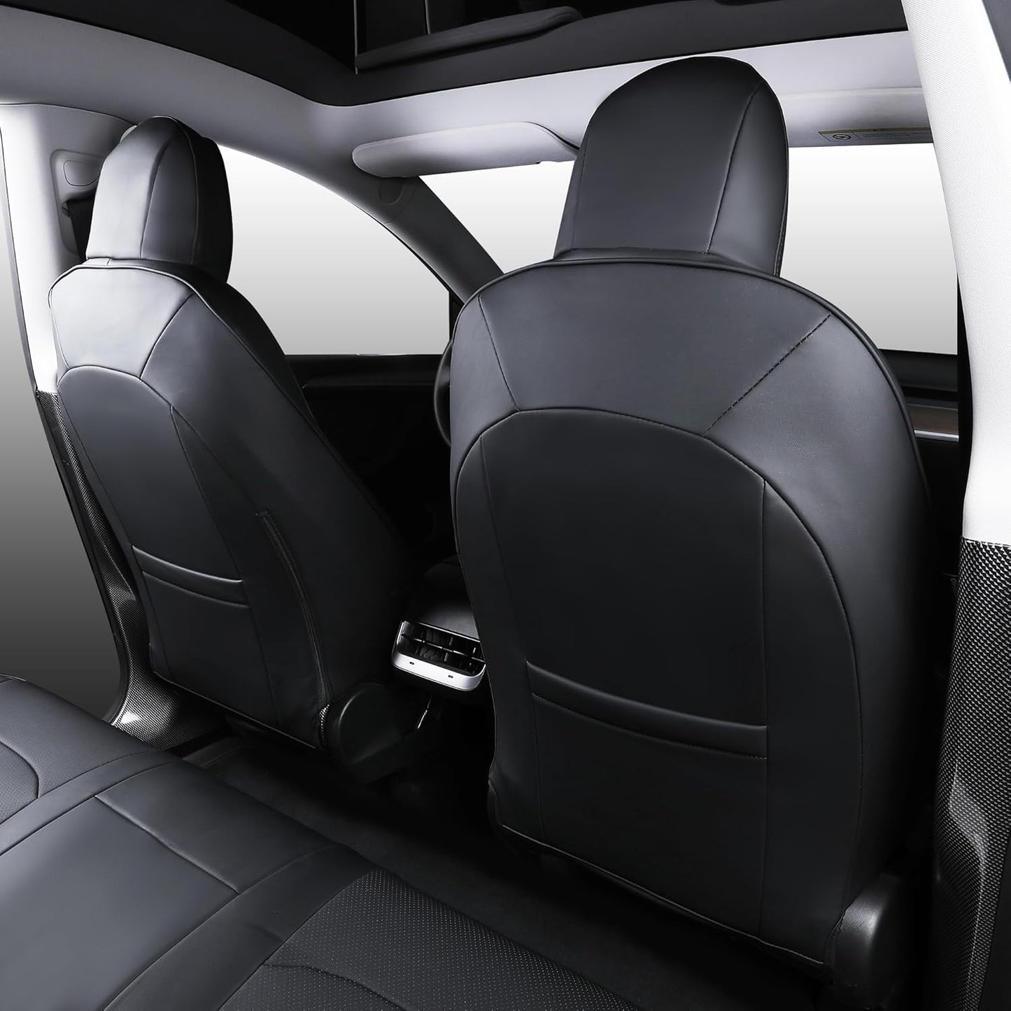 Tesla Model Y Leather Seat Covers Full Set Seat Protector Covers