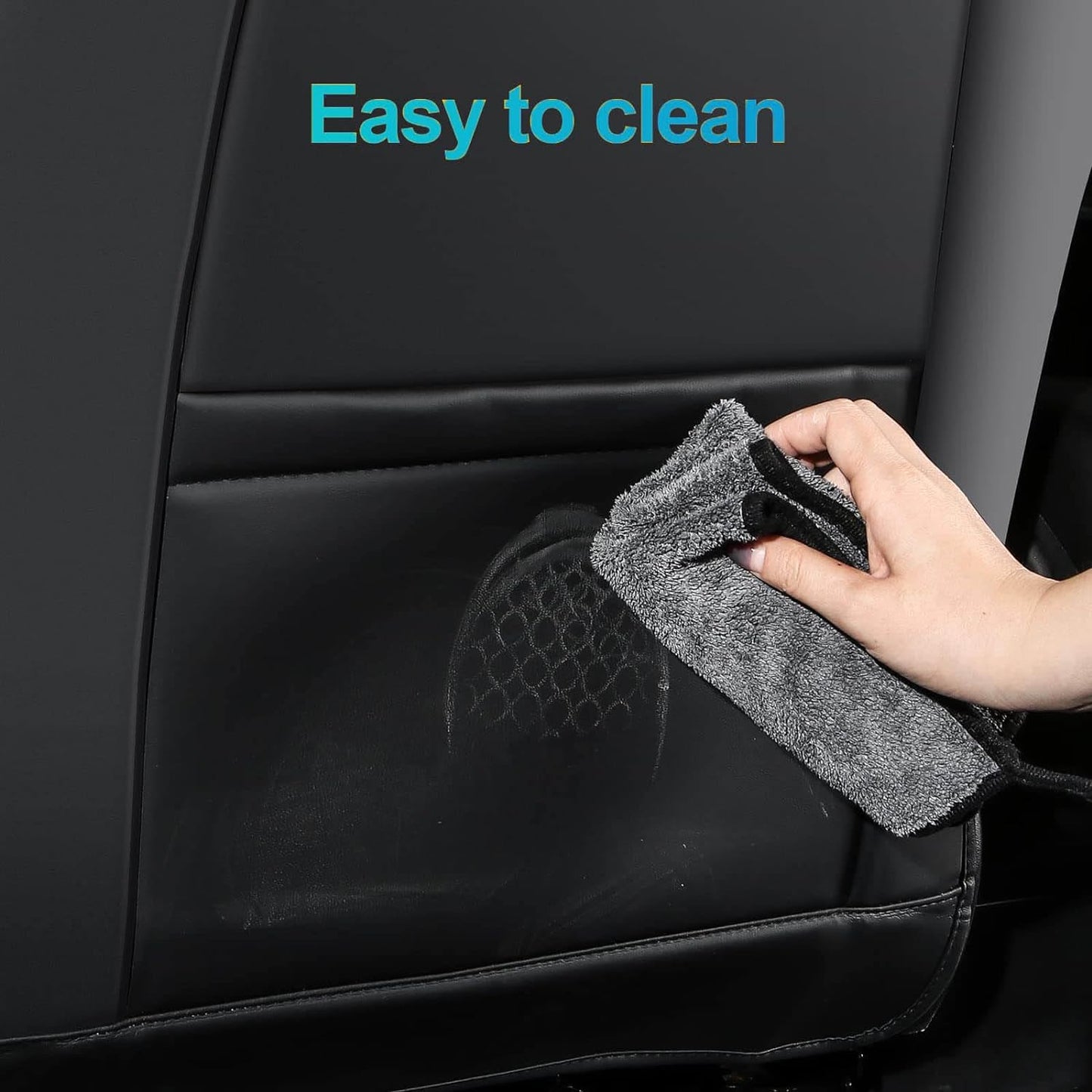 Tesla Model Y Model 3 Seat Back Kick Protectors Cover Leather Anti Kick Mat