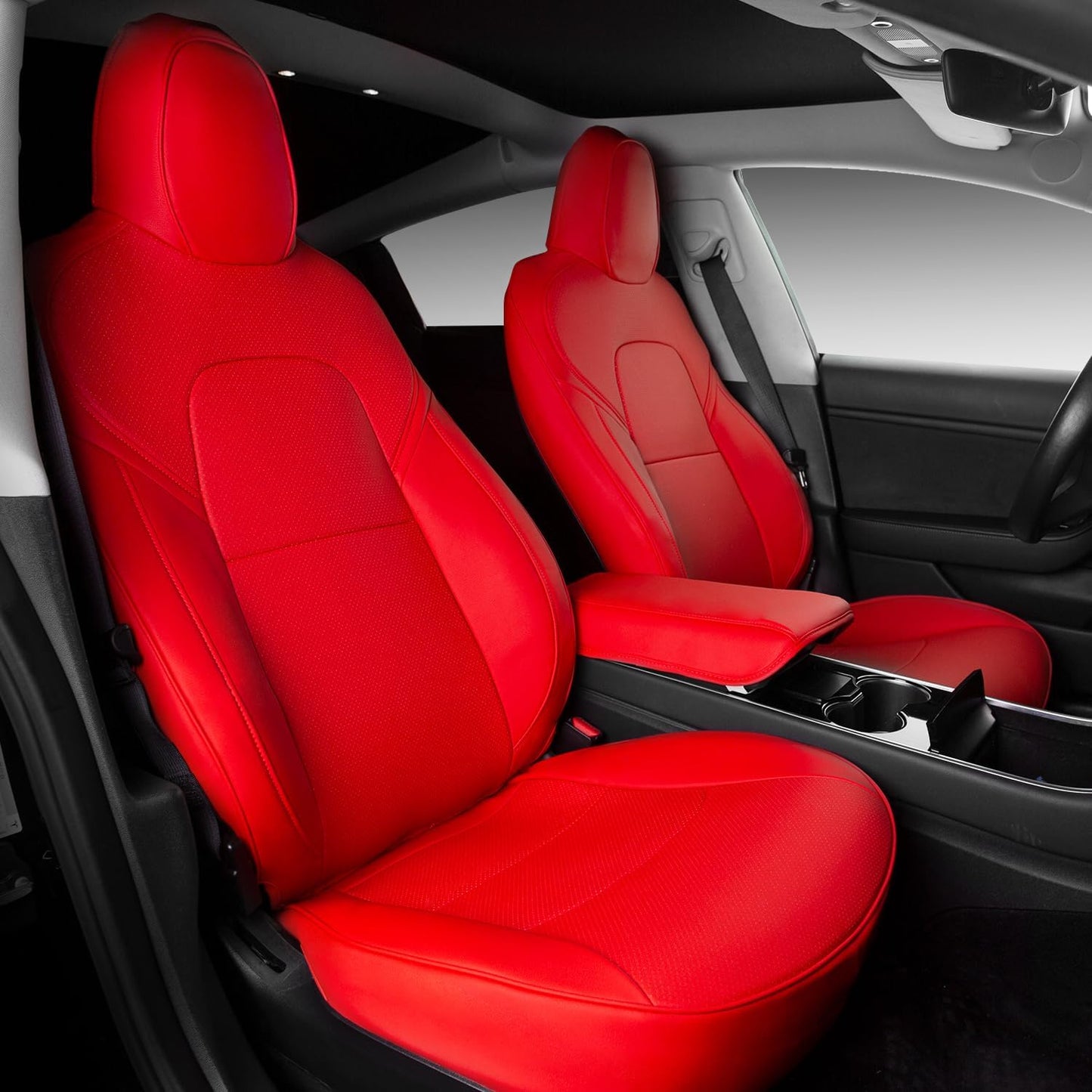 Tesal Model 3 Leather Seat Covers Full Set Seat Protector Covers