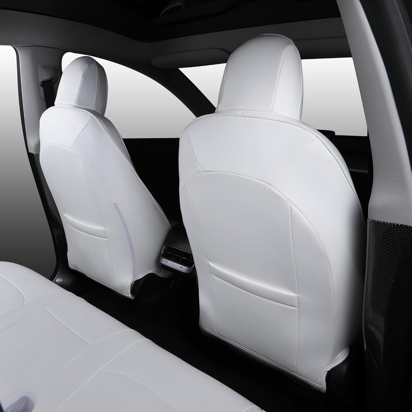 Tesla Model Y Leather Seat Covers Full Set Seat Protector Covers