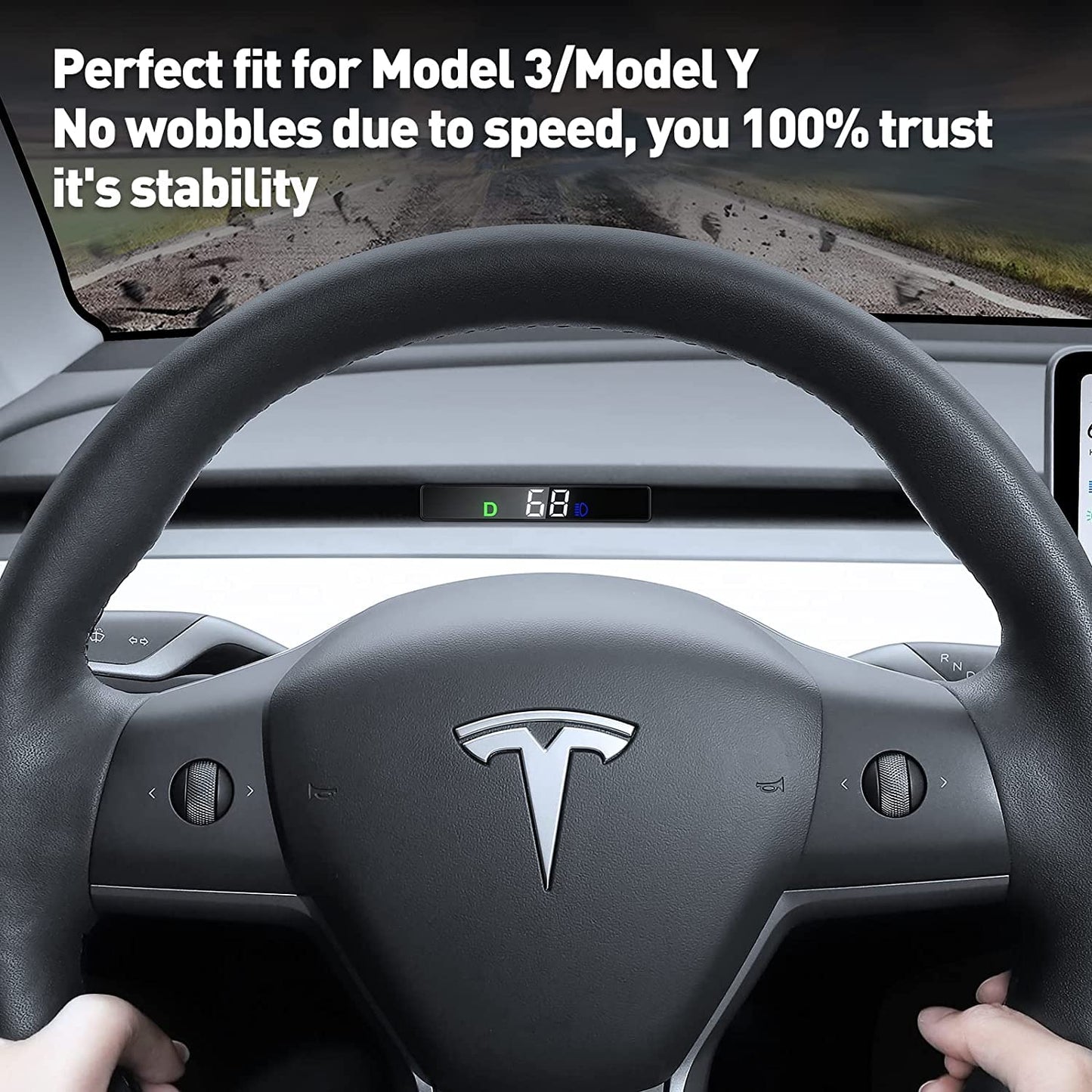 Tesla Model 3 Model Y 2020 -2023 HUD Head Up Display LCD Digital Speedometer