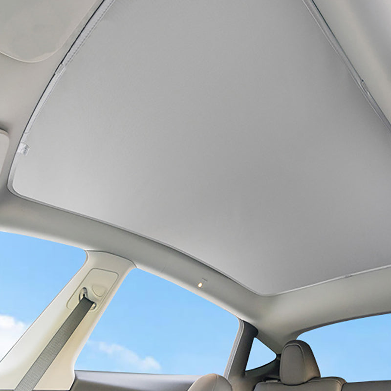 Tesla Model Y Glass Roof Sunshade Heat Insulation White 2020-2024