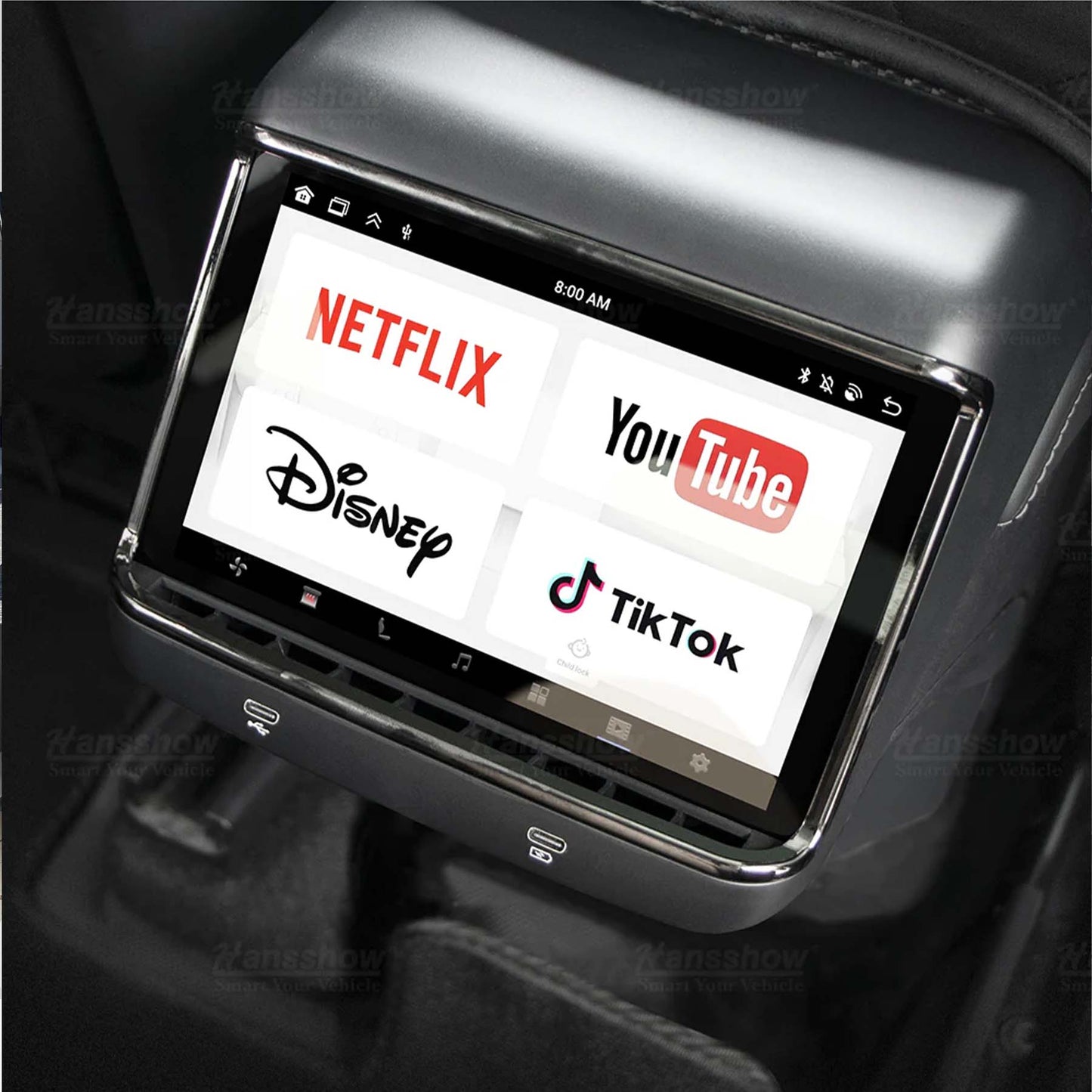 Tesla Model 3 Model Y Rear 7.2inch Display Entertainment Screen H72 Matte Black