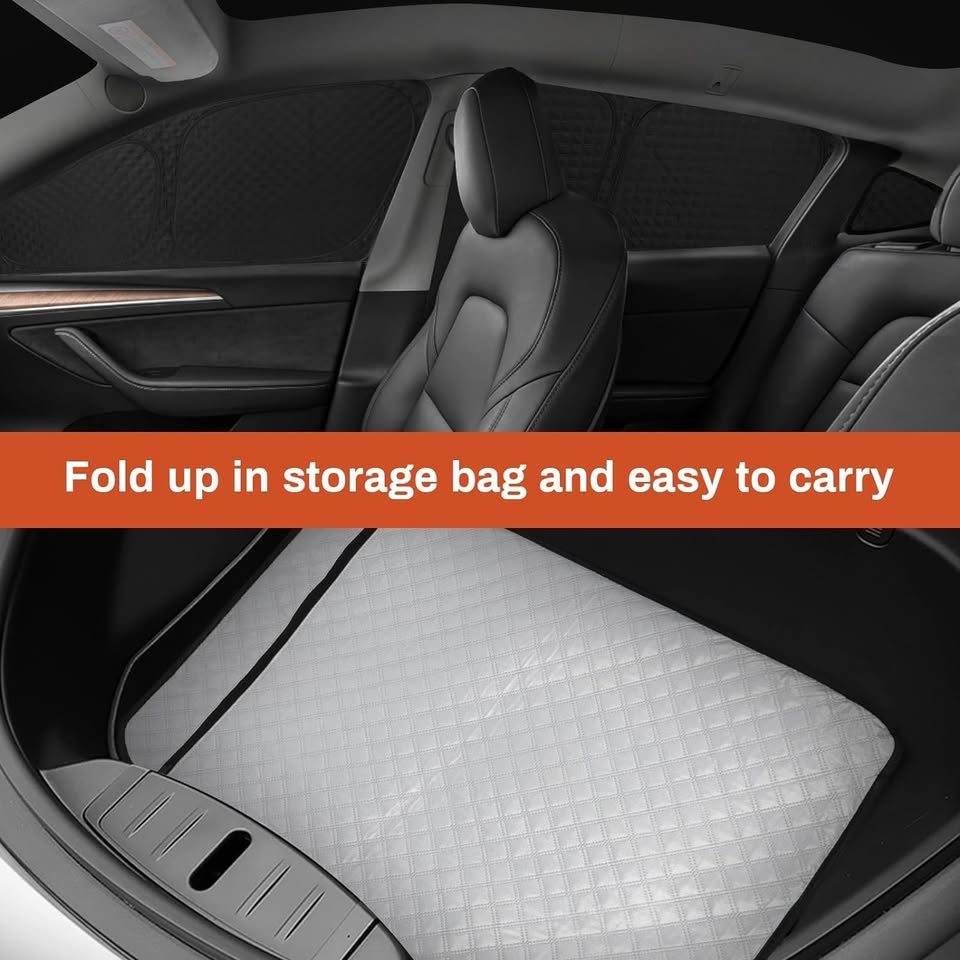 Tesla Model Y Window 8pcs Privacy Sunshade Set-Foldable Privacy Camping