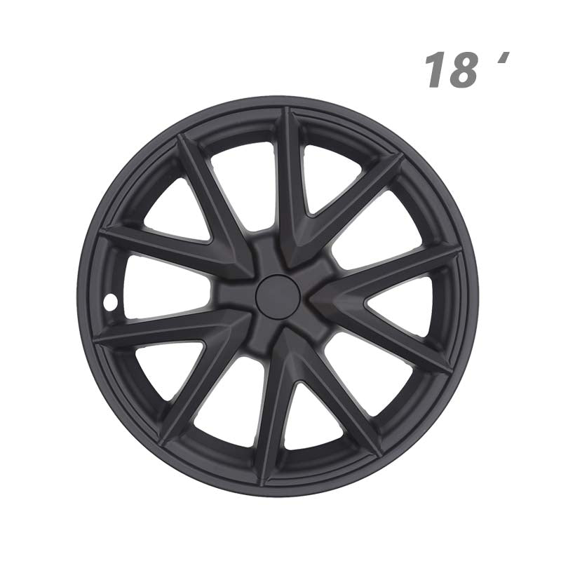 Tesla Model 3 Matte Black Rims Cover 18inch 4PCS/Set Full Cover Protecting Hub