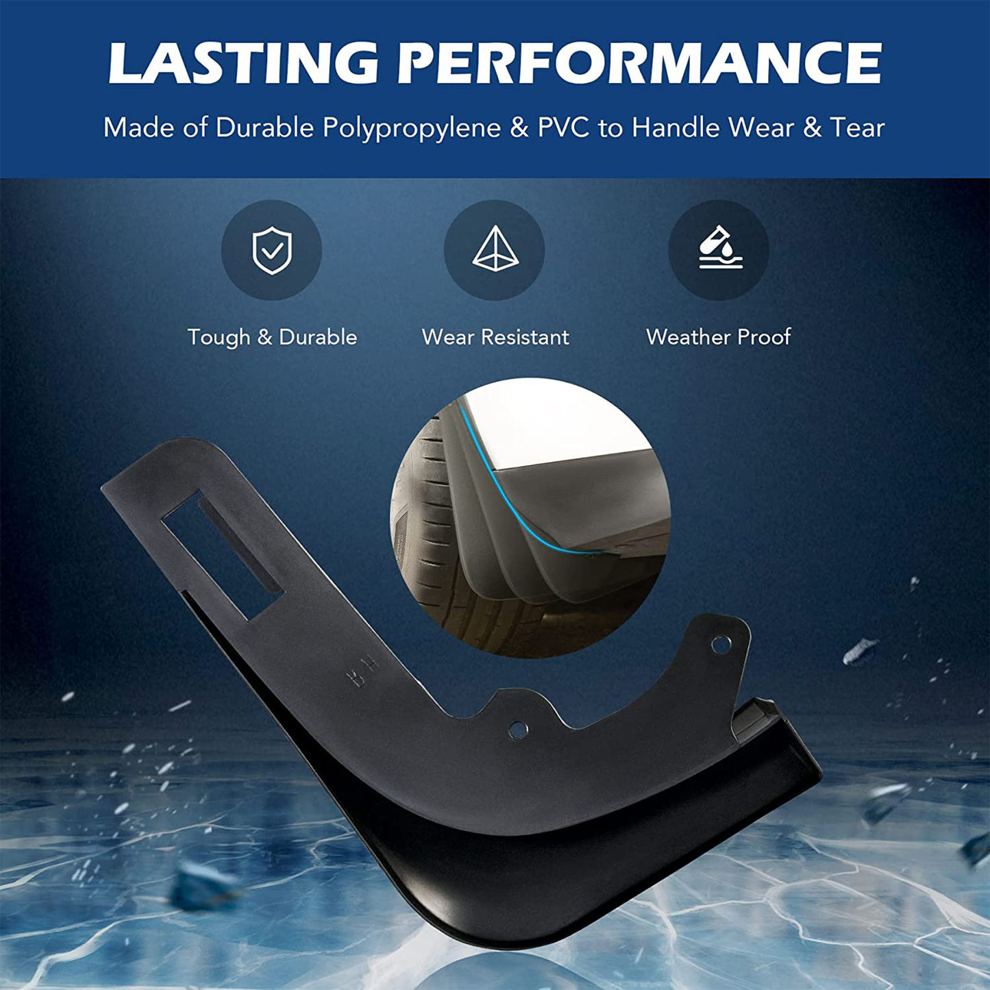 Tesla Model Y Mud Flaps Drill Free Splash Guards